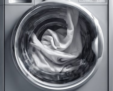 washing machine washing linen