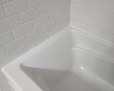 After re sealing around tub surround