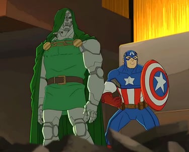 Dr Doom and Captain America
