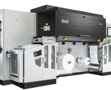 a machine that is printing a product on a machine