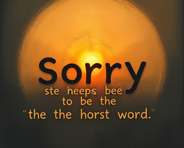 Sorry seems to be the hardest word grap saskia tilanus relatietherapie utrecht excuses aanbieden