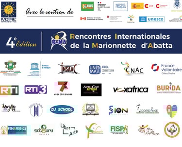 Affiche des partenaires pour le festival des RIMA