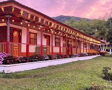 Hermoso restaurante, con hermosos colores, comida rica y lleno de paisajes hermosos 