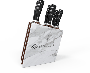 stonelle knife block design