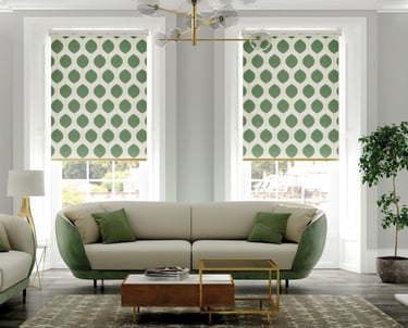 Roller blinds for lounge