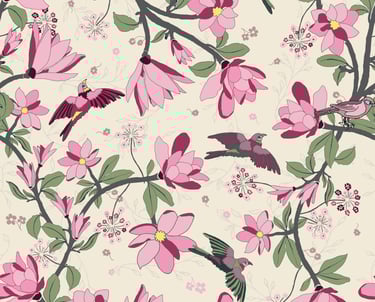 Magnolia Treasures Fabric Collection - Theda Wiebrands 