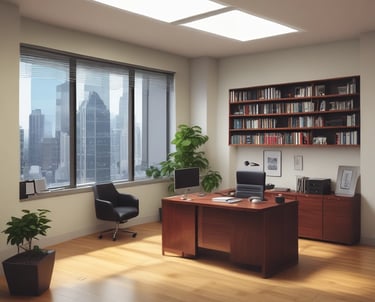 A diverse team collaborating in a modern office space.