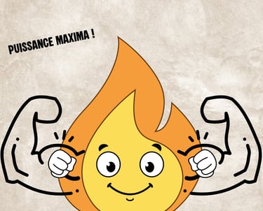 Maxima la flamme a des muscles par ce quelle est forte