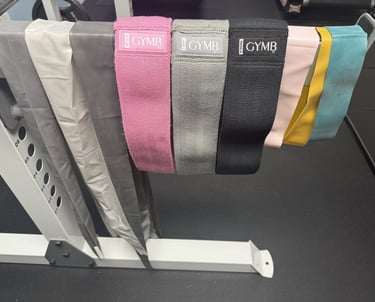 Colorful resistance bands for home fitness, travel workouts, and bone-strength training