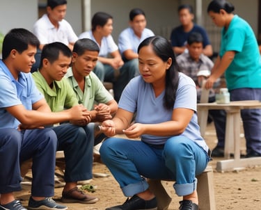 woman smiling wearing denim jacket
