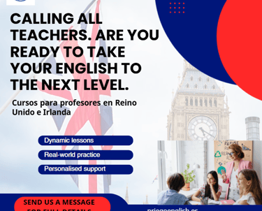 Cursos de inglés para profesores en el Reino Unido e Irlanda, ofrecidos por Priegoenglish