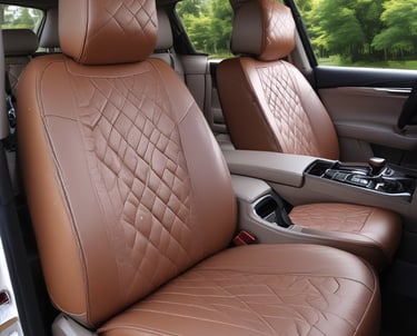 A close-up view of the rear end of a high-performance luxury car with a glossy black finish and a distinctive logo on the back. The car features a sleek tail light that runs across the width of the vehicle. Below the tail light, there is a license plate with a 'GYEON Certified Detailer' logo and another logo that indicates the car has undergone a specialized makeover. The interior setting suggests a high-end detailing shop or garage with warm lighting and modern fixtures in the background.