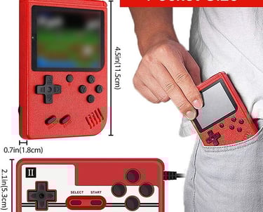 Labai maža retro konsolė 400 in 1 kuri telpa į kišenę