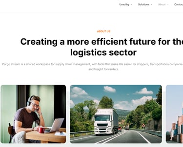 Cargo stream. The shared workspace for supply chain management