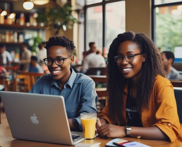 A team collaborating over a large touchscreen showing enterprise software architecture.