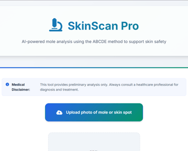 SkinScan website image