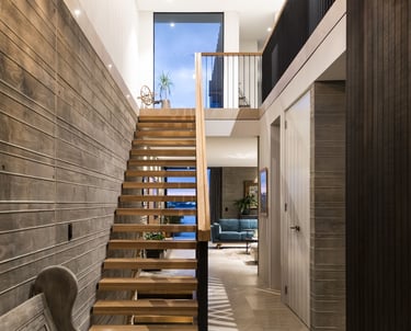 Concrete walls hallway