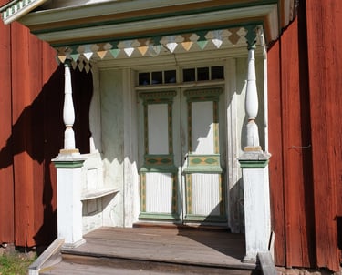 Ferme décoré du Hälsingland