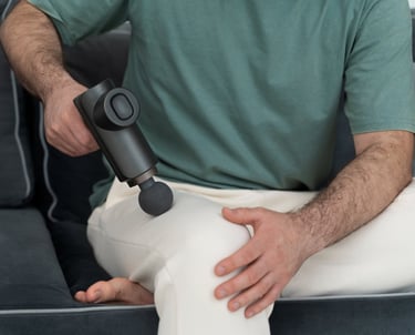 Collection of top massage guns for muscle recovery