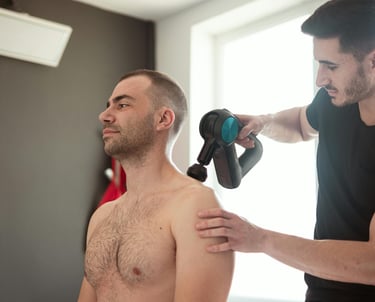 Powerful muscle massage machine designed to ease tension and promote recovery