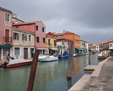 Häuser auf Murano