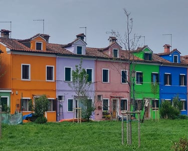 Bunte Häuserfasaden Burano