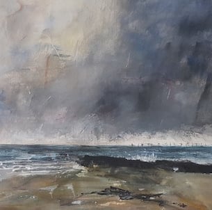 Dark skies on the English Channel