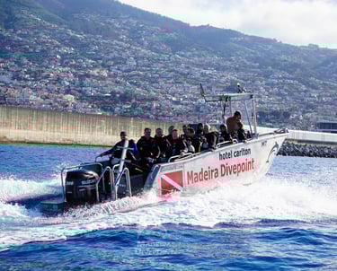 Diving Boat in Funchal