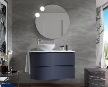 Curved bathroom furniture Salgar