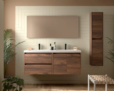 1400 2 door, 2 draw bathroom unit