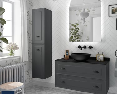 1000 bathroom vanity with wall storage