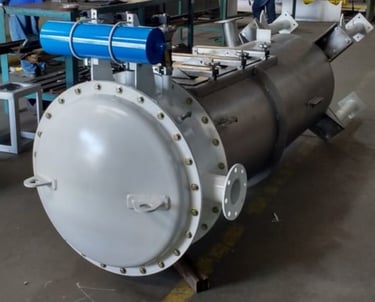 Foto de máquina especial para a indústria alimentícia fabricada em aço inox, Projeto