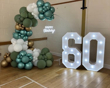 Light Up LED Numbers Sussex Uckfield Brighton