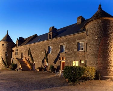 Cottage by night