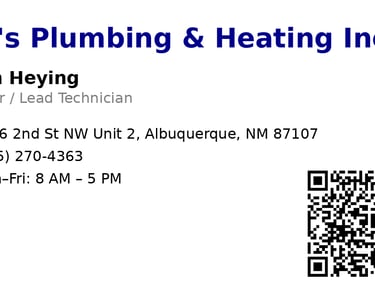 3js plumbing business card