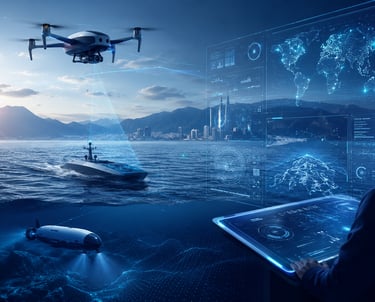 Autonomous aerial and maritime AI systems