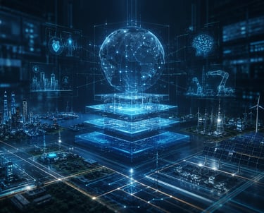 Strategic technology architecture for AI, infrastructure, diagnostics, energy, and industrial system