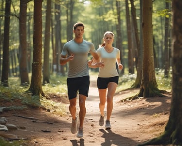 A serene spa setting featuring a person lying face down on a massage table covered with a white sheet. Several smooth black stones are placed along their back for a hot stone massage. Soft, ambient lighting creates a warm atmosphere, with bottles of oil visible on a wooden table in the background.