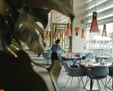 reception dejeuner dans un hotel