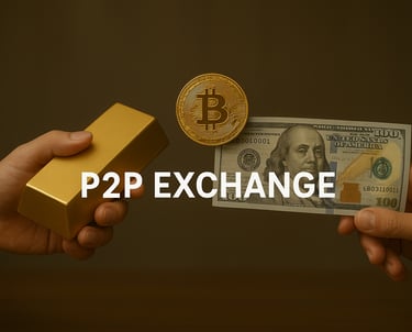 Venta de oro y bitcoin