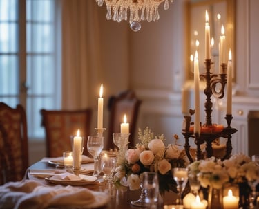 A white ceramic candle with a minimalist label, placed on the textured surface of a tree stump. The label reads '360 Wishes' and describes a hand-poured soy candle of 220ml capacity.
