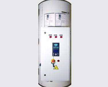 Bild einer Lotus Plasma Therme Serie S Ansicht von vorne ohne Hintergrund