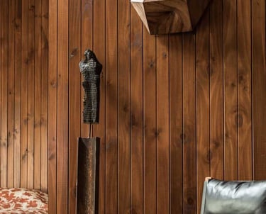 a chair and a chair in a room