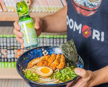 Shoyu Ramen et un ramune melon