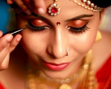 Bridal makeup photoshoot