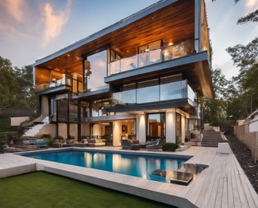 CASA MODERNA CON PISCINA