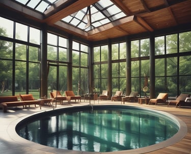 Schwimmbad in einem Wellneshotel