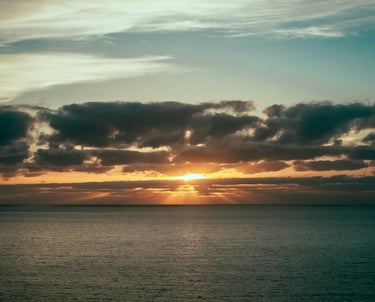 Sonnenuntergang Maderira, mit Blick auf den Atlantik