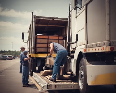 A fleet of trucks ready for infrastructure hauling services.