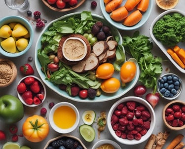 A tranquil massage room with a neatly made massage table covered in a neutral-toned sheet and a decorative blanket. A wicker chair with a cushion is placed beside the table. A serene Buddha statue is visible outside the glass doors that allow natural light to enter. The room features a calming ambiance with minimalist decor and a wall light adding warmth to the space.
